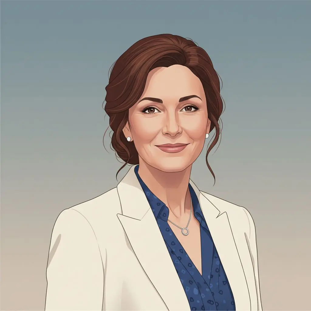 Στιλιζαρισμένο πορτρέτο της Katia Mosxidou, αρθρογράφου iGaming