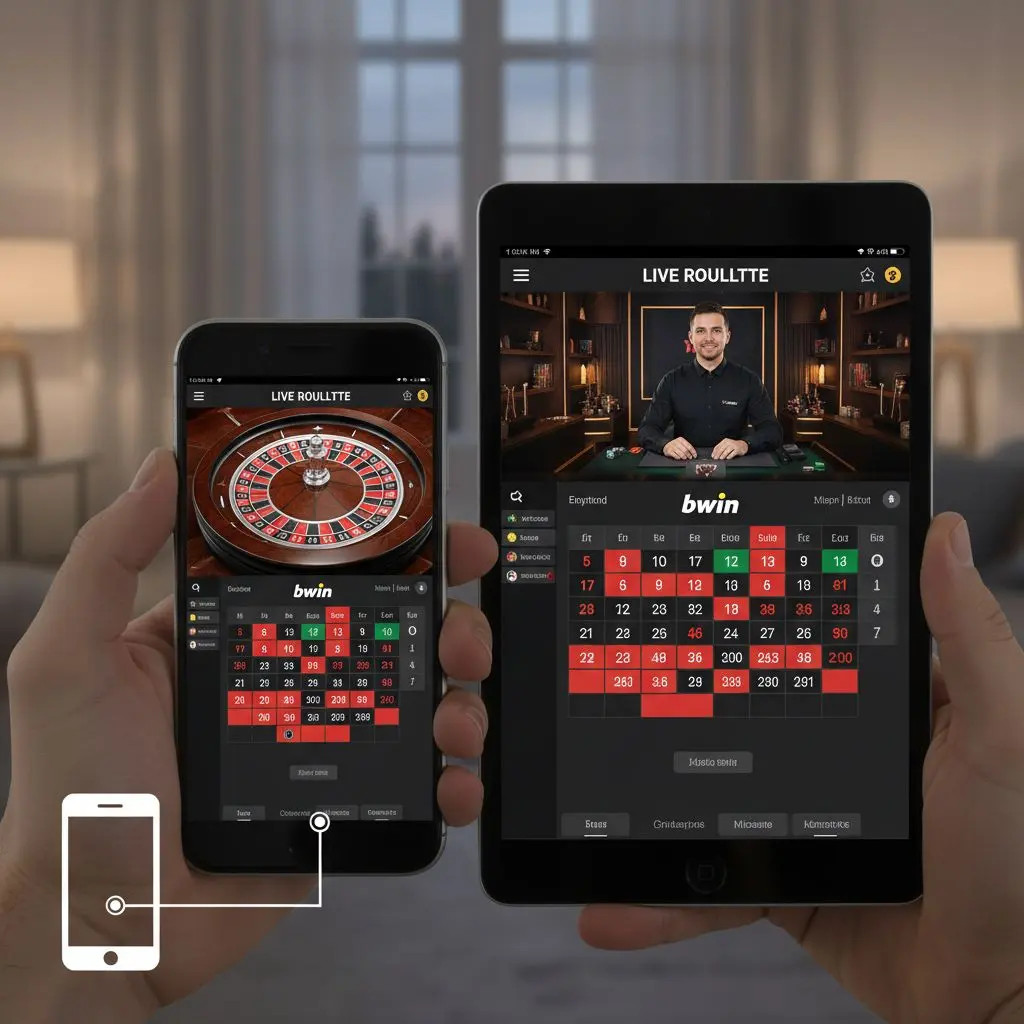 Εφαρμογή bwin με live ρουλέτα σε smartphone και tablet